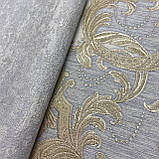 Шпалери вінілові на флізеліновій основі сірий AdaWall Signature 1,06 х 10,05м (1002-2), фото 5