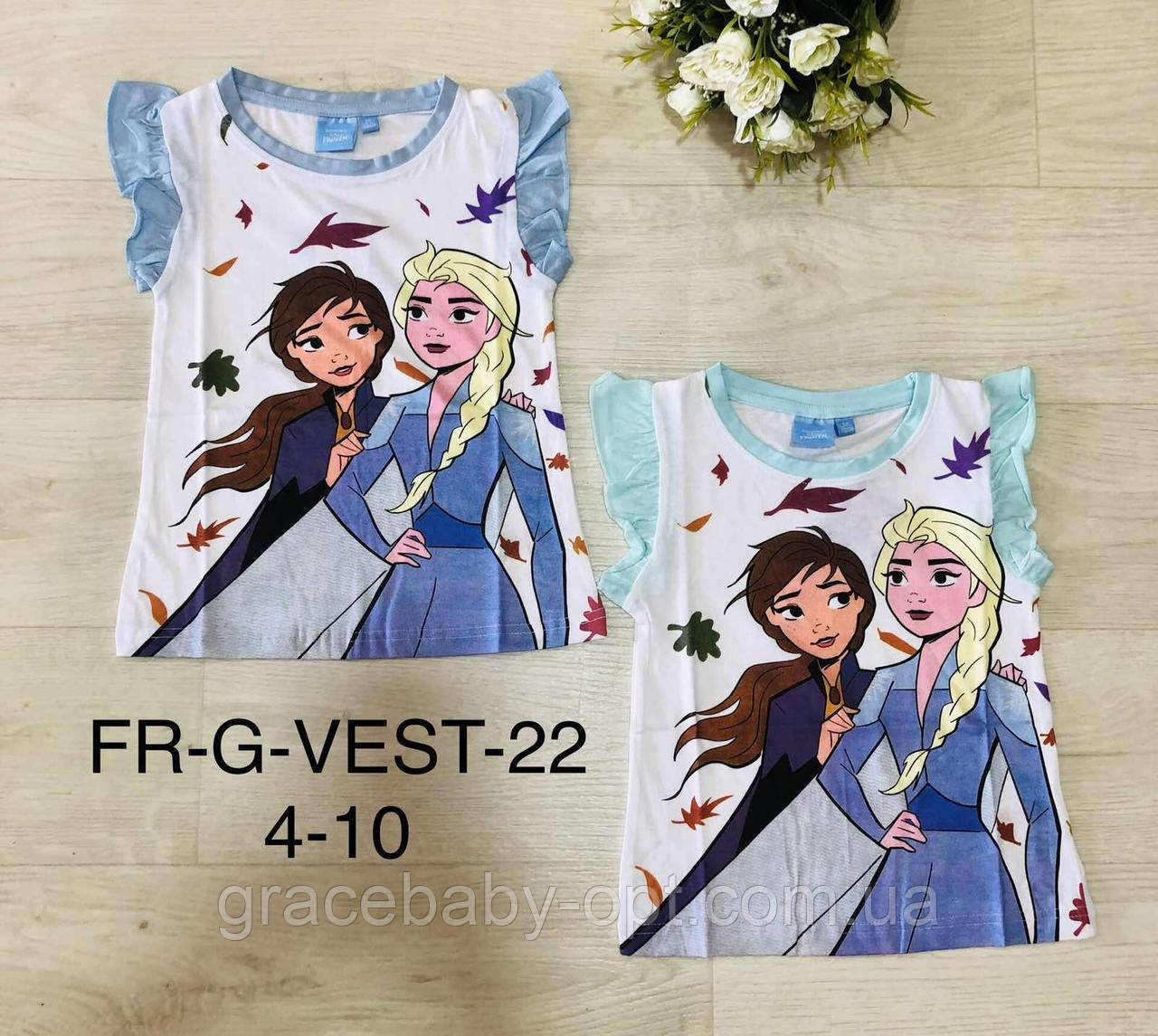Футболка для дівчат оптом, Disney, 4-10 рр., № FR-G-Vest-22, фото 1