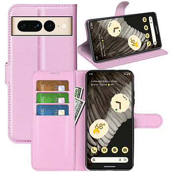 Чохол-книжка Litchie Wallet для Google Pixel 7 Pro Light Pink