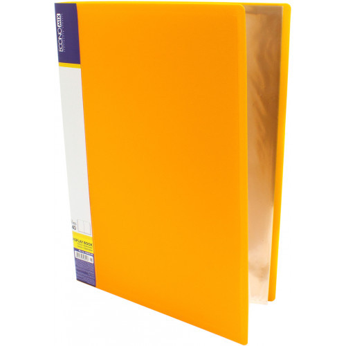 Папка з 40-ка файлами Economix А4 жовта (4) (24) E30604-05
