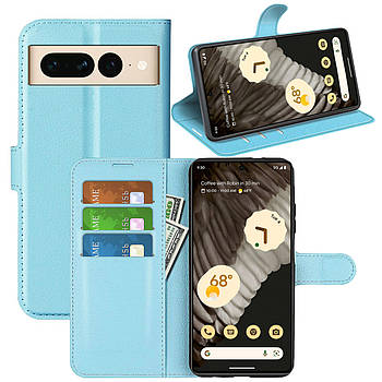 Чохол-книжка Litchie Wallet для Google Pixel 7 Pro Light Blue