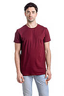Мужская футболка Бордо, футболка классическая мужская OverSize, футболка летняя, стильная мужская футболка