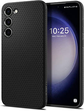Чохол Spigen для Samsung Galaxy S23 Plus - Liquid Air, Matte Black (ACS05666)