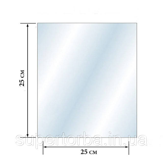 Пакет поліпропіленовий прозорий розмір 25х25, щільність 25 мкр 1000 шт/уп., фото 1