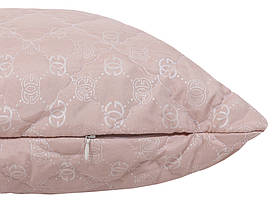 Пудрова подушка для сну стьобана на блискавці прямокутна 50*70 мікрофібра / холофайбер від виробника, фото 3