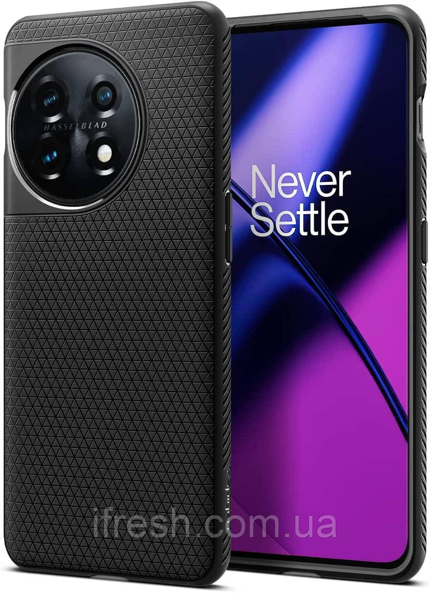 Чохол Spigen для OnePlus 11 - Liquid Air, Matte Black (ACS05799), фото 1