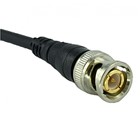 Роз'єм живлення двожильний BNC-M - кабель довжиною 15см, Black, OEM Q50