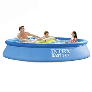 Надувний басейн Intex 28116 Easy Set 305х61 см круглий наливний для всієї родини для дачі та дома з ПВХ