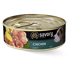 Savory Chicken Puppy Вологий корм з м'яса курки для цуценят 100г