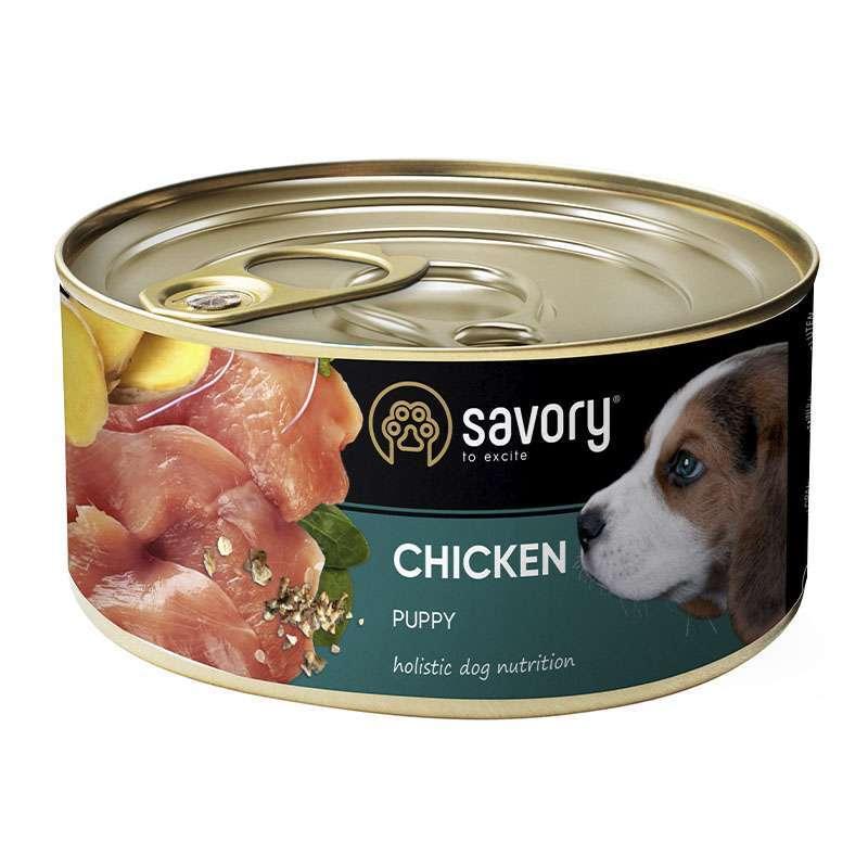 Savory Chicken Puppy Вологий корм з м'яса курки для цуценят 200г