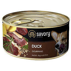 Savory Dog Gourmand Duck Вологий корм з качкою для дорослих собак гурманів всіх порід 200г