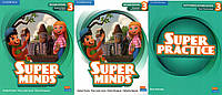 Підручник + зошит + практична книга Super Minds Second Edition 3 Student's Book + Workbook + Super Practice