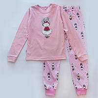 Дитяча піжама, інтерлок, для дівчинки, рожева SmileTime Doll