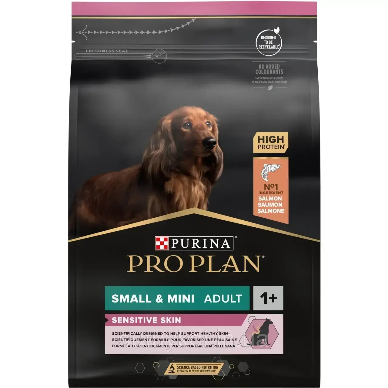 Purina Pro Plan Small & Mini Sensitive Skin про план проплан корм для собак малих порід з лососем, 7 кг
