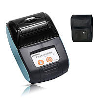 Термопринтер mini (для чеков) + чехол Goojprt, Портативный мини принтер, Маленький принтер ECC