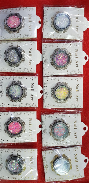 Декор конфеті брокард в баночці.