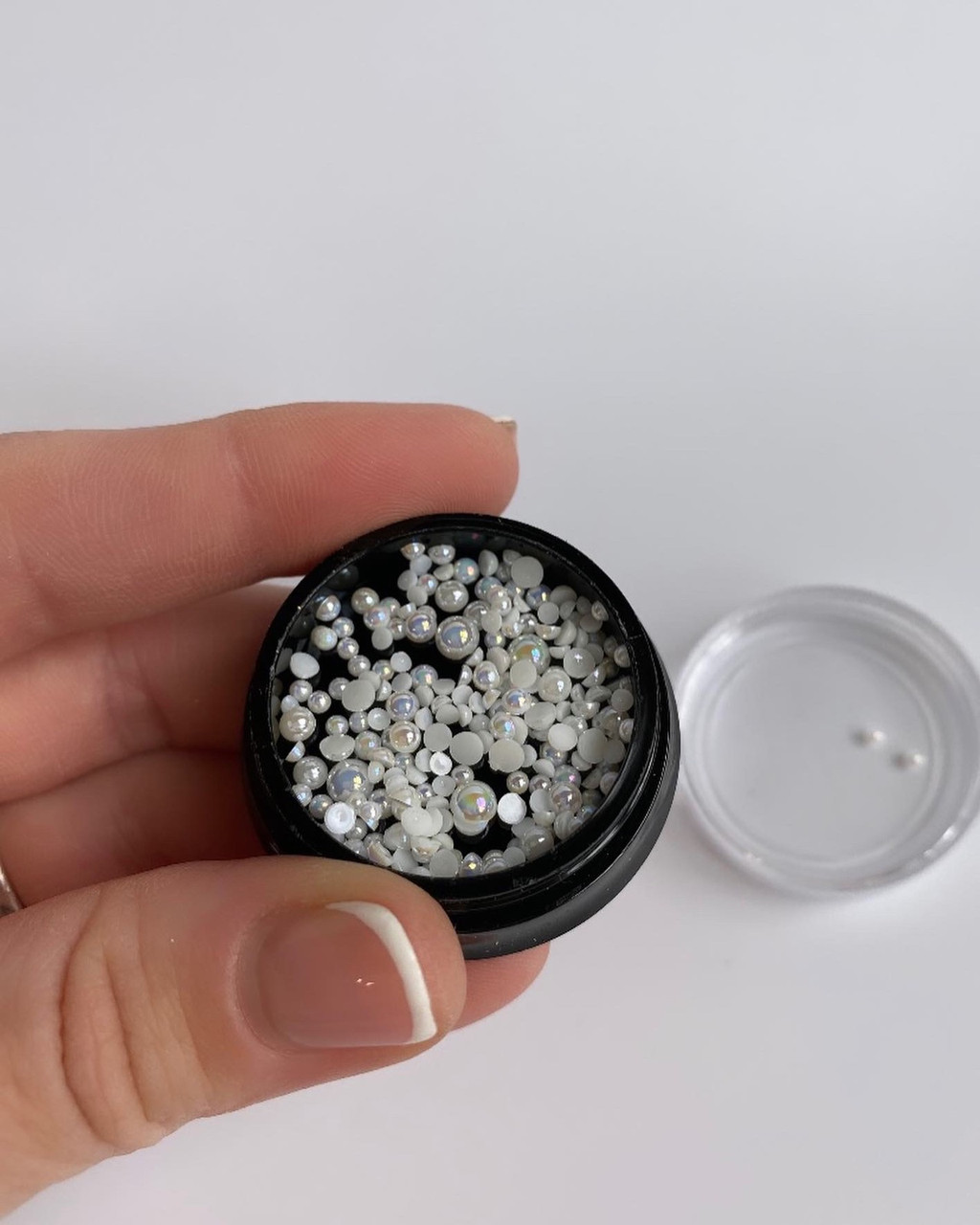 Декор перли в баночці (мікс розмір)