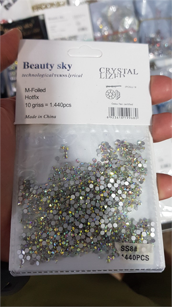 Камені для нігтів,хамелеон 1440шт (розмір 8)