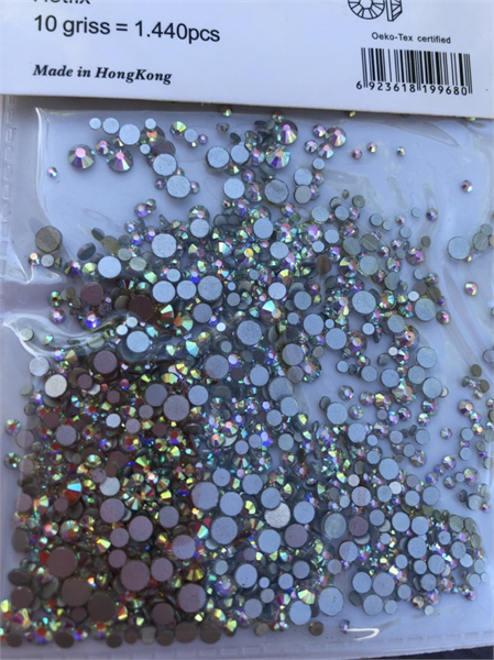 Камені для нігтів,хамелеон 1440шт (різних розмірів)