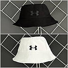 Чоловічий літній костюм 3в1 Under Armour Футболка + Шорти + Панамка комплект Андер Армор на літо хакі з чорним, фото 8