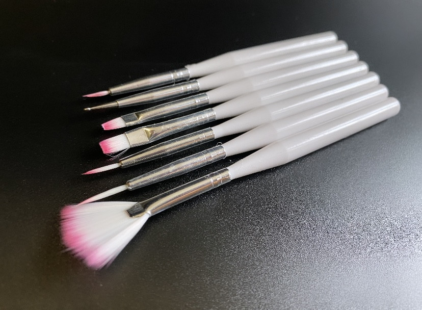 Набір кистей для дизайну нігтів (7 шт)