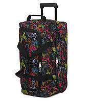 Сумка дорожня на колесах WORLDLINE 891 мала 55 см butterfly