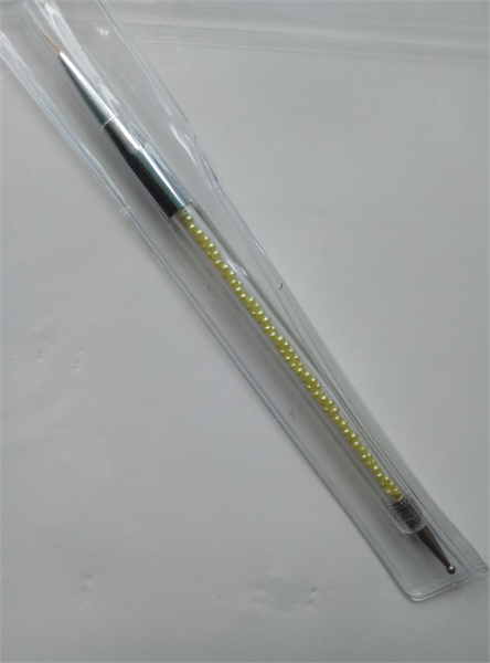 Кисть+дотц(ручка з жовтим перлами)