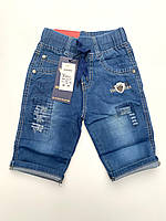 Бриджи джинсовые для мальчиков от 2 до 7лет (р.16-21).Распродажа