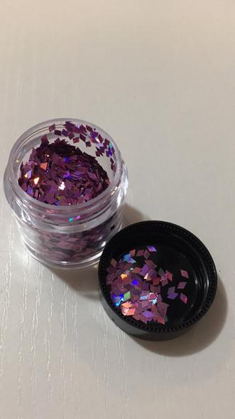 Конфеті ромб в баночці лілові