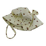 Панама дитяча 48, 50, 52, 54 розмір бавовна для дівчинки панамка головні убори молочний (ПД301), фото 5