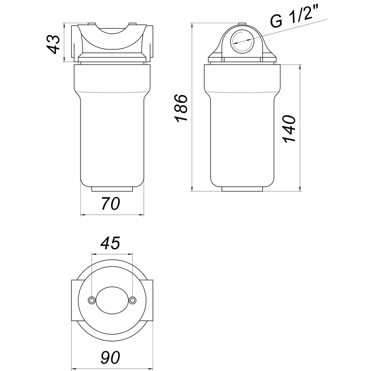 Фильтр от накипи BIO+SYSTEMS SL25 для котла полифосфатный 1/2" 000004631 - фото 2 - id-p1866416376