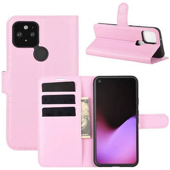 Чохол-книжка Litchie Wallet для Google Pixel 4A 5G / 5 XL Light Pink