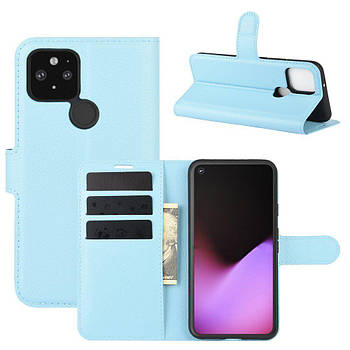 Чохол-книжка Litchie Wallet для Google Pixel 4A 5G / 5 XL Light Blue