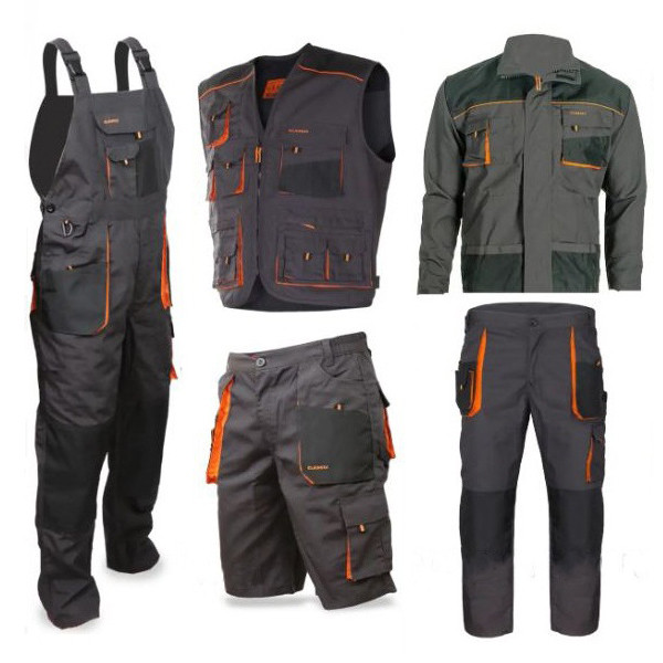 Спецодяг комплект куртка, штани, напівкомбінезон, шорти, жилет, набір одягу для робітників, спецівка роба, фото 1