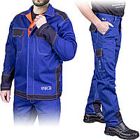 Костюм огнестойкий рабочий комплект сварщика спецодежда для сварки огнеупорный куртка и брюки L&H 50