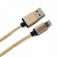 Кабель USB iPhone 5, Gold, Extradigital, Premium MFi, 1 м (KBA1661) (код 375456)