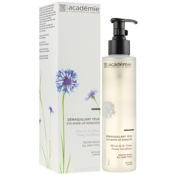Засіб для демакіяжу очей «Дромський синій волошок» Academie Aromatherapie Eye Make-Up Remover 200ml, фото 1