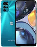 Смартфон Motorola G22 Iceberg Blue 4/64 Gb, 2 Sim, 6.5" (1600х720) IPS, Helio G37 (4x2.3GHz+4x1.8GHz), RAM