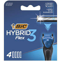 Сменные кассеты Bic Flex 3 Hybrid 4 шт. (3086123480926) (код 1347887)