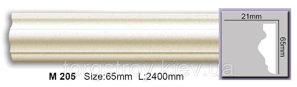 Молдинг M 205 F гнучкий (2,44 м) Harmony
