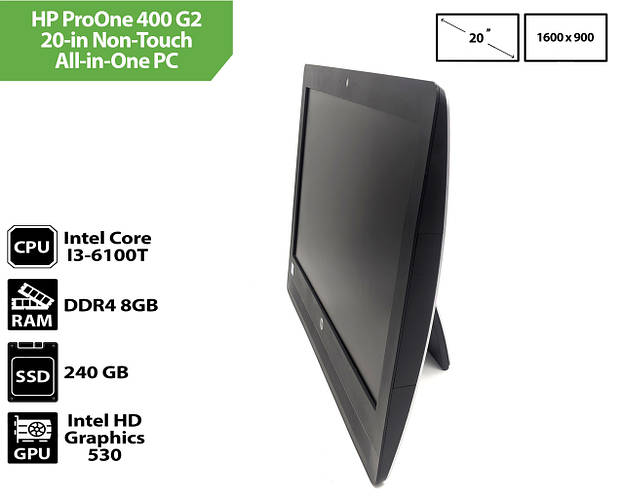 Моноблок HP ProOne 400 G2 20-in Non-Touch All-in-One PC (Core i3-6100T ...
