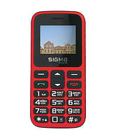 Мобильный телефон Sigma mobile Comfort 50 HIT2020, Red, "бабушкофон", 2 Mini-SIM + Micro-SIM, дисплей 1.77"
