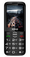 Мобильный телефон Sigma mobile Comfort 50 Grace, Black, "бабушкофон", 2 Mini-SIM, дисплей 2.8" цветной