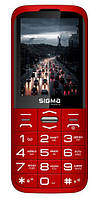 Мобильный телефон Sigma mobile Comfort 50 Grace, Red, "бабушкофон", 2 Mini-SIM, дисплей 2.8" цветной