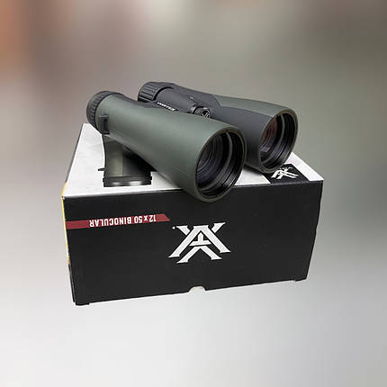 Бінокль Vortex Crossfire HD 12x50 (CF-4314), фазова корекція, FMC, водозахист, сумка на груди, фото 1