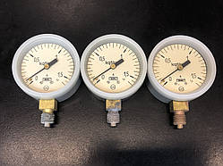 МТП-1М Манометр загальнотехнічний 1,6 кгс/см2(0,16МПа,160 кПа) Ф63мм М12*1,5 радіальний (час ссор-НОВНІ!!!!