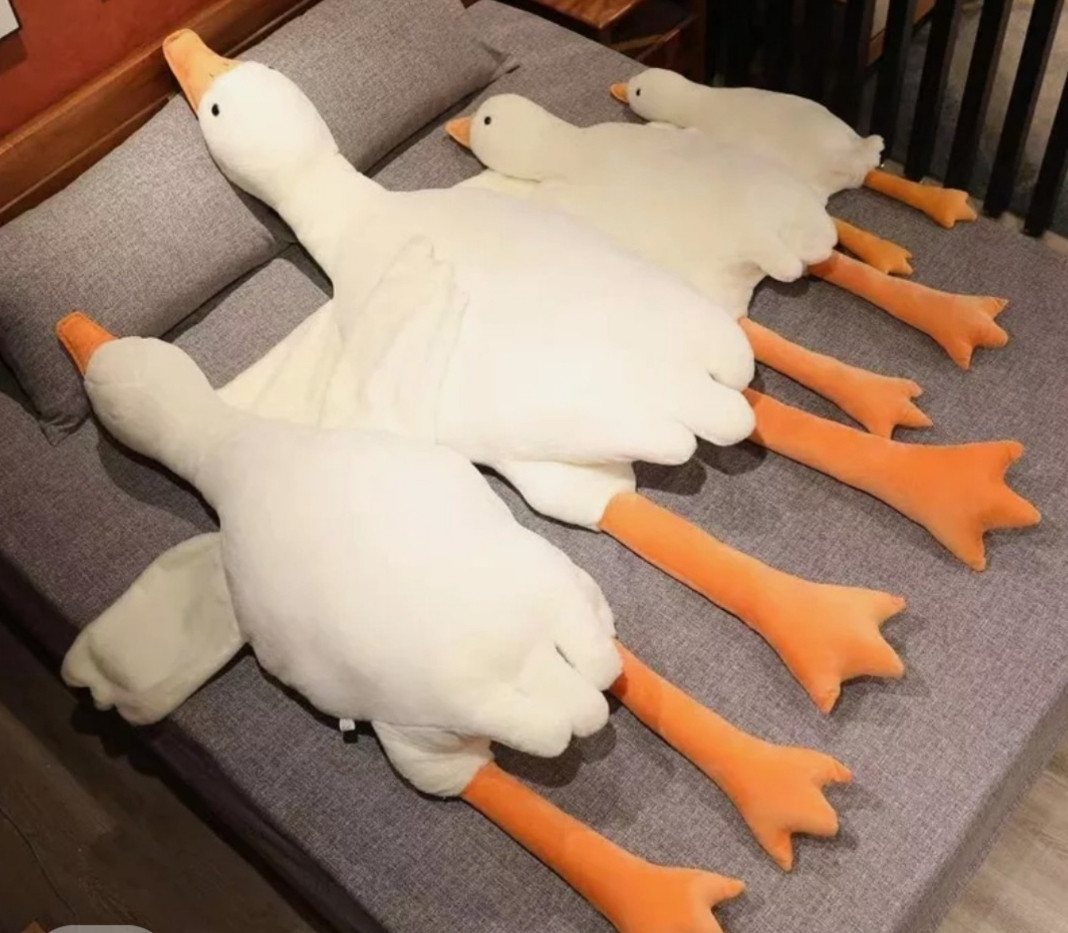 Гусь обнімусь 160см,супер гусь плюшева ігрушка,велика лялька,подарок ...