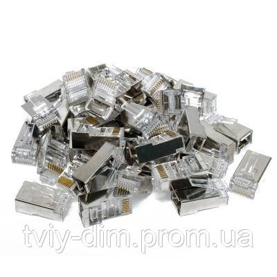 Коннектор PATRON RJ45 cat.5e FTP 8P8C * 40 (CON-RJ-45-8P8C-40-Э) (код 1120689)