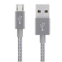 Кабель Belkin USB-A - MicroUSB Mixit Metallic 3 м Grey (F2CU021bt10-GRY) (код 1444089)