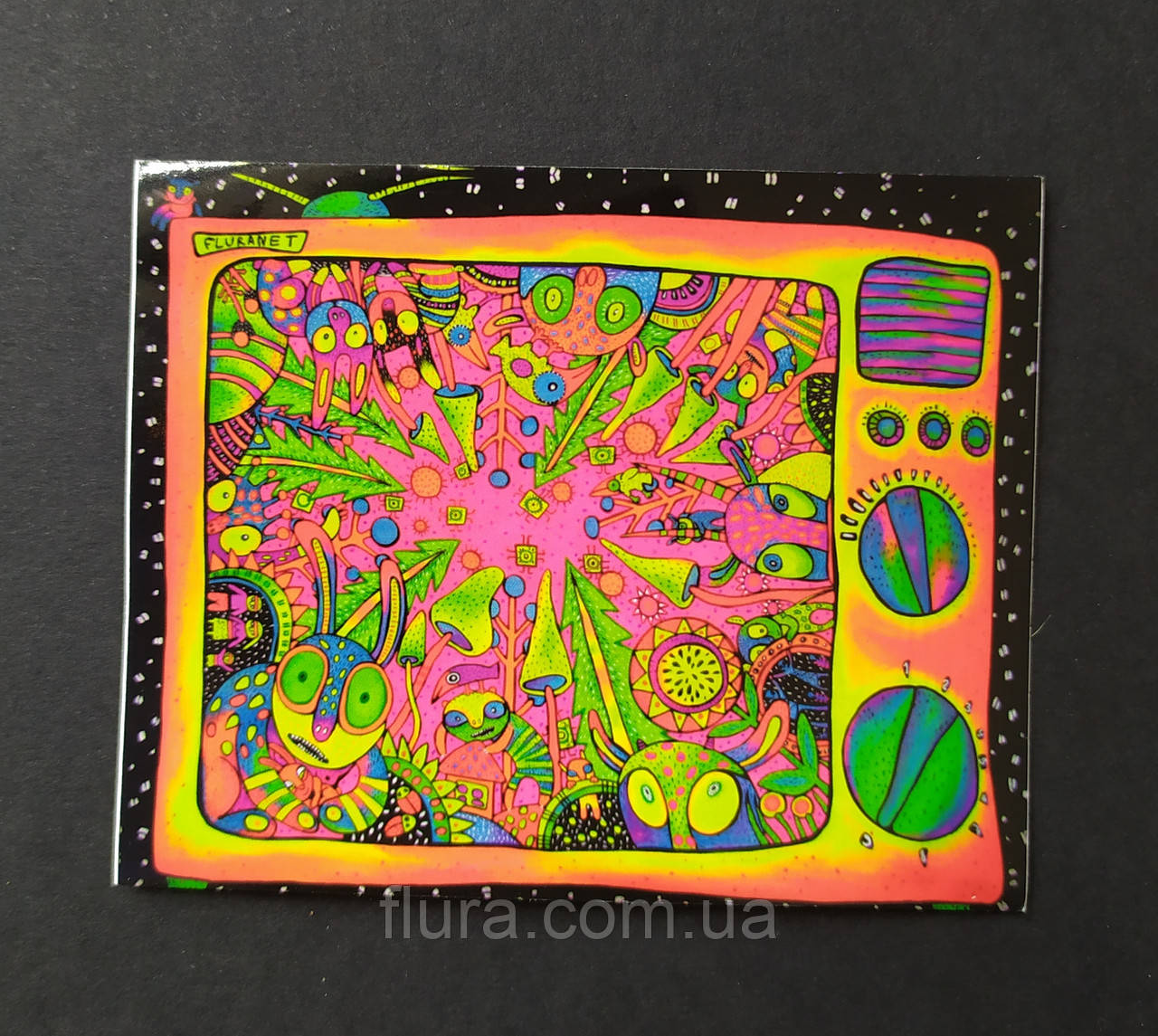 Стікер Fluranet ( авторська наліпка, репродукція картини Nita Kravets )